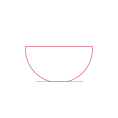 Objects Serving Bowls Ikea Blanda Blank Serving Bowl 5 Inch Svg Line Art, Free Vectors File